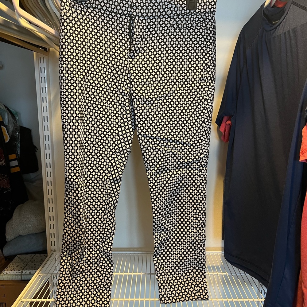 Black and White Patterned Pants